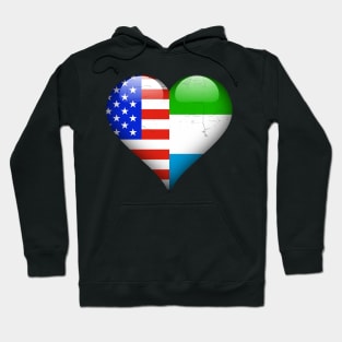 Half American Half Sierra Leonean - Gift for Sierra Leonean From Sierra Leone Hoodie